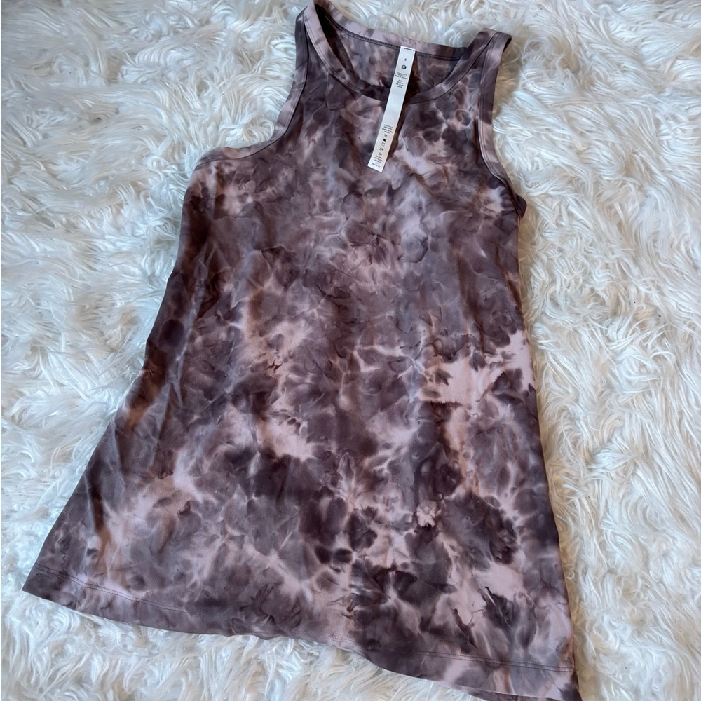 Lululemon Athletica Asymmetrical Purple Black Tank Top
